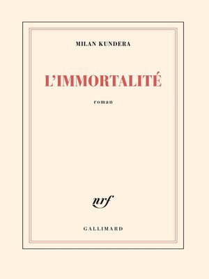 cover image of L'Immortalité